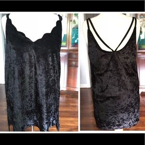 NWT velvet-like cami